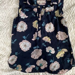 Floral Ruffle Sleeve Top